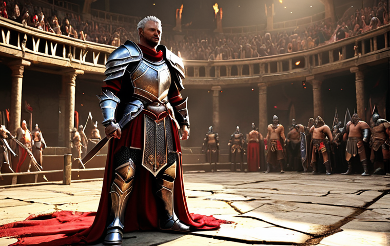 **Prompt:** A triumphant Lineage M warrior, either a heavily armored Knight or a powerful Mage, standing victorious amidst a battle-scarred arena. Defeated foes lie scattered around them, emphasizing absolute dominance. The atmosphere is gritty and intense, with dramatic lighting, showcasing the ultimate moment of triumph in Lineage M PvP. Focus on high fantasy details and the character's aura of invincibility.