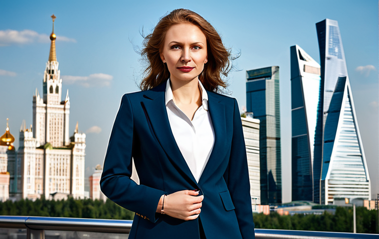 **

"A successful businesswoman, perhaps named Svetlana, in a sharp, modern business suit, fully clothed, standing confidently in front of the Moscow City skyline. The style should be professional photography, with perfect anatomy and natural proportions.  Safe for work, appropriate content, modest, family-friendly."

**