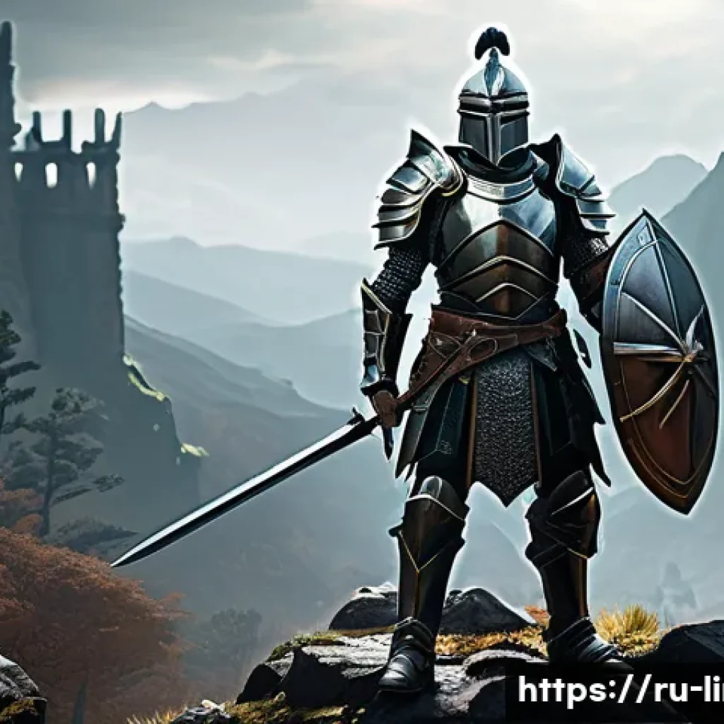 리니지M PVP 효율성 테스트 - A dynamic PvP battle scene in a fantasy MMORPG setting featuring a warrior wearing heavy, intricatel...