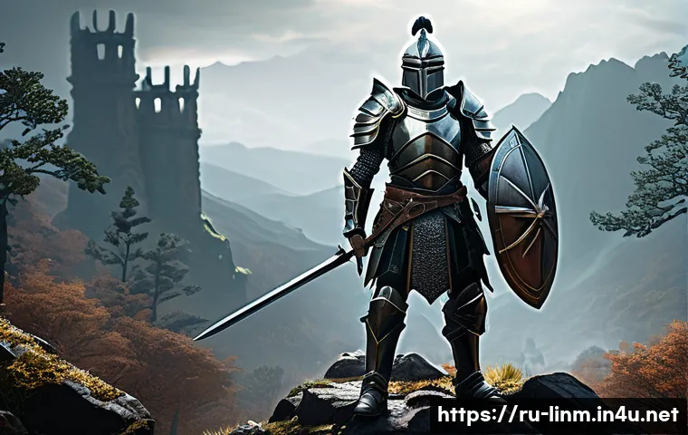 리니지M PVP 효율성 테스트 - A dynamic PvP battle scene in a fantasy MMORPG setting featuring a warrior wearing heavy, intricatel...